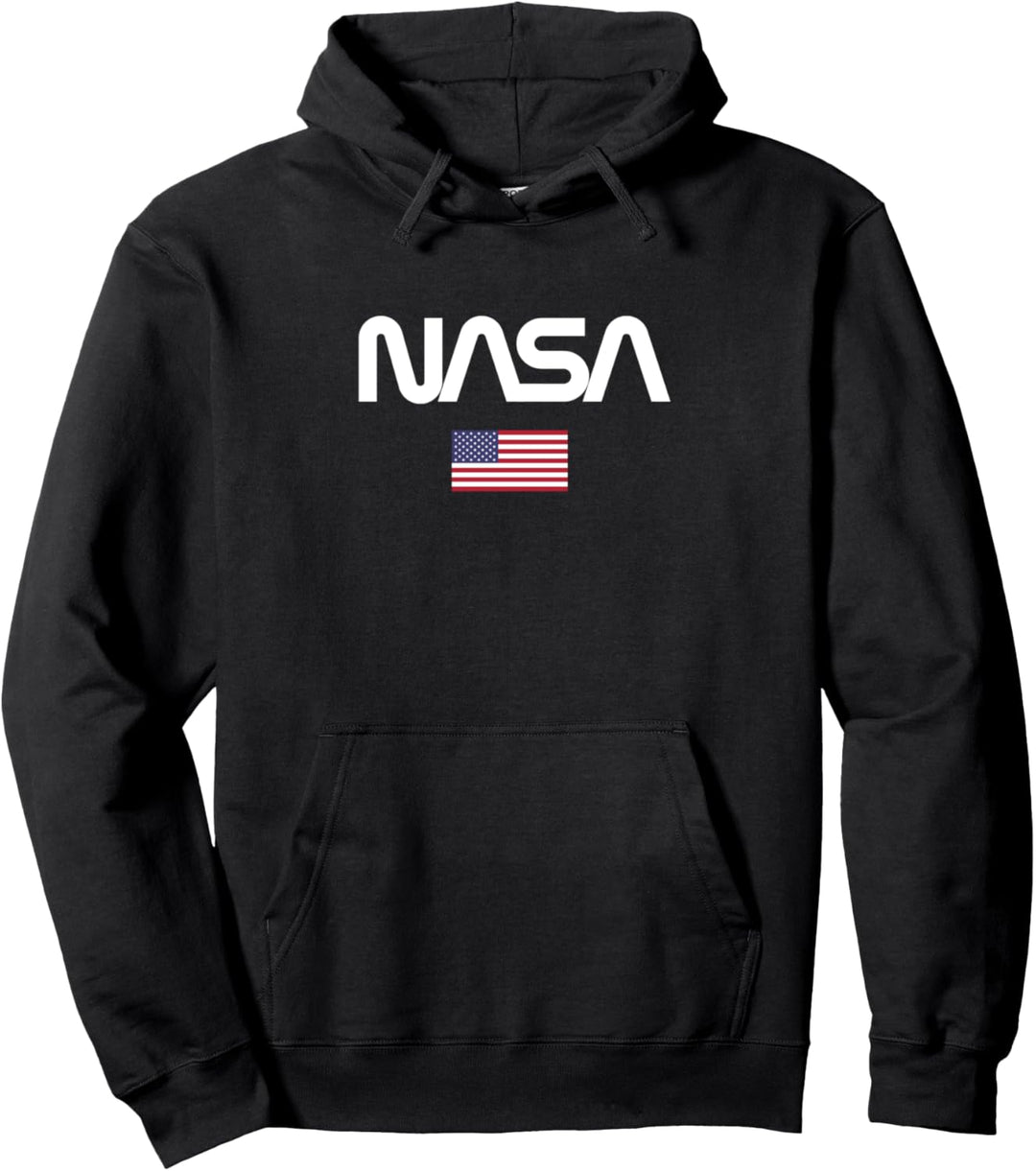 Nasa Herren Worm Logo Pullover Hoodie