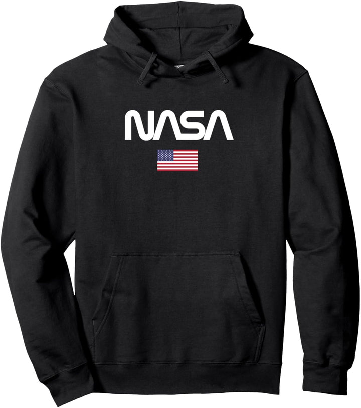 Nasa Herren Worm Logo Pullover Hoodie