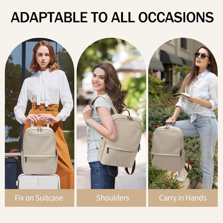 GOLF SUPAGS Laptop Rucksack für Damen Casual Daypack für Arbeit Reisen College Schulrucksack Handtas