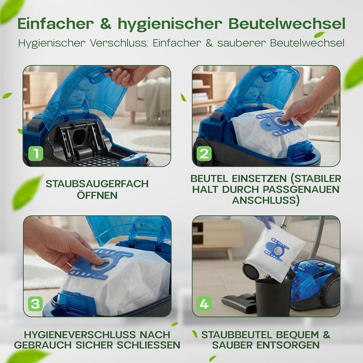 20 Staubsaugerbeutel passend für Siemens Staubsauger Z Serien: Z7.0, Z5.0, Z4.0, Z3.0, Z2.0, Swirl S
