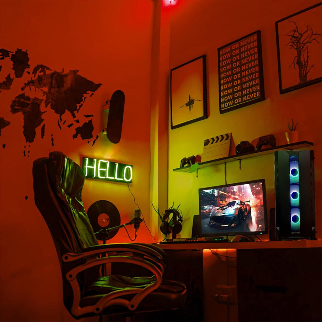 dcl24 Gaming PC Intel i7 14700, RTX5060 8GB - 1000GB SSD, 16GB DDR5, RGB Gamer PC mit 20x5.4 GHz, Re