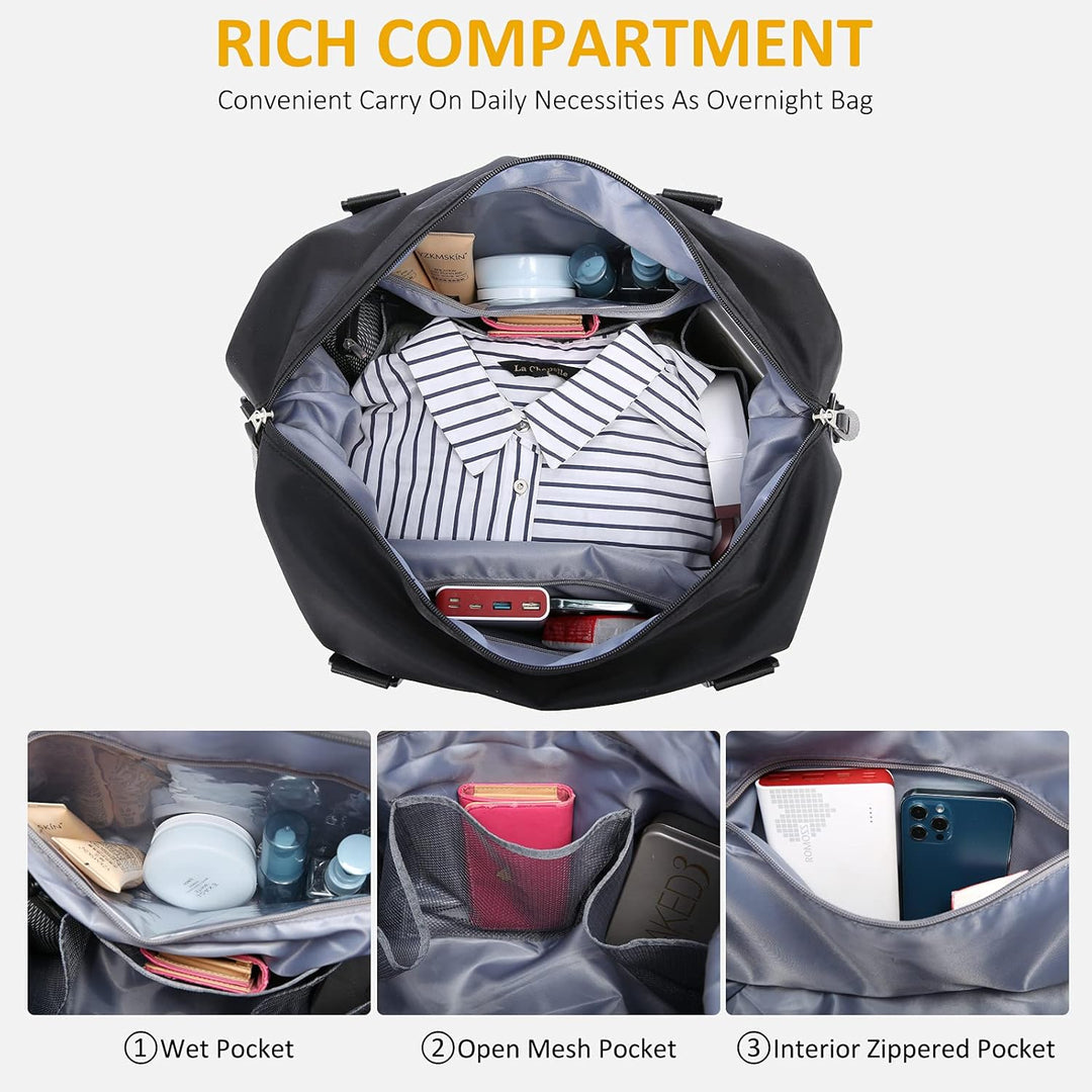 LOVEVOOK Reisetasche Damen Sporttasche Handgepäck Tasche Weekender Bag Schwimmtasche Wasserdicht Tra