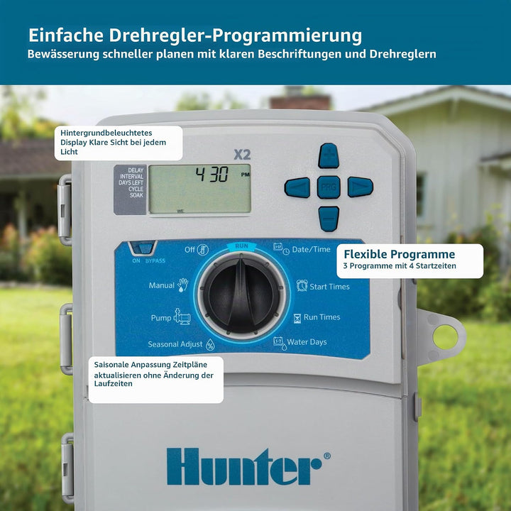 Hunter Industries Hydrawise X2 14-Station Outdoor-Bewässerungsregler (X2-1400) 14 Stationen, 14 Stat