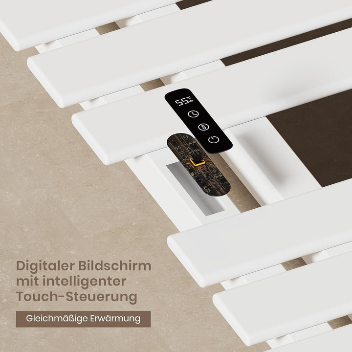EMKE Handtuchheizkörper Elektrisch 1000 x 500 mm, Elektrischer Badheizkörper Handtuchhalter, WiFi Sm