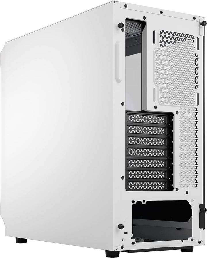 Fractal Design Focus 2 RGB White -Tempered Glass Clear Tint - Mesh Front – Two 140 mm RGB Aspect Fan