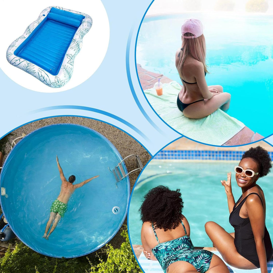 Schwimmer für Erwachsene – aufblasbarer Schwimmstuhl für Pool | Schwimmen mit Getränkehalter für Poo