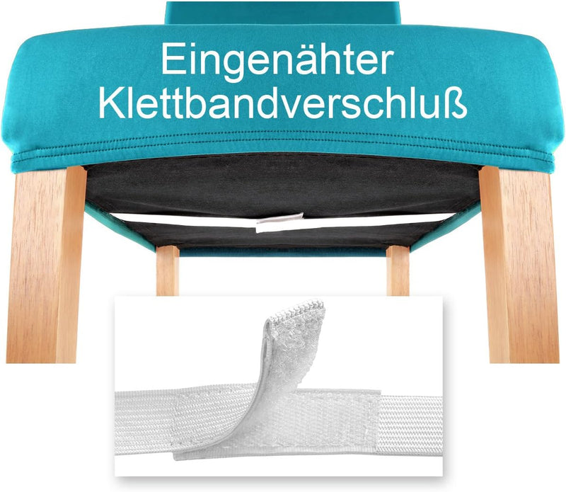 Gräfenstayn 6 STK Stretch-Stuhlhusse Charles - runde und eckige Stuhllehnen - VORTEILSPACKUNG - bi-e