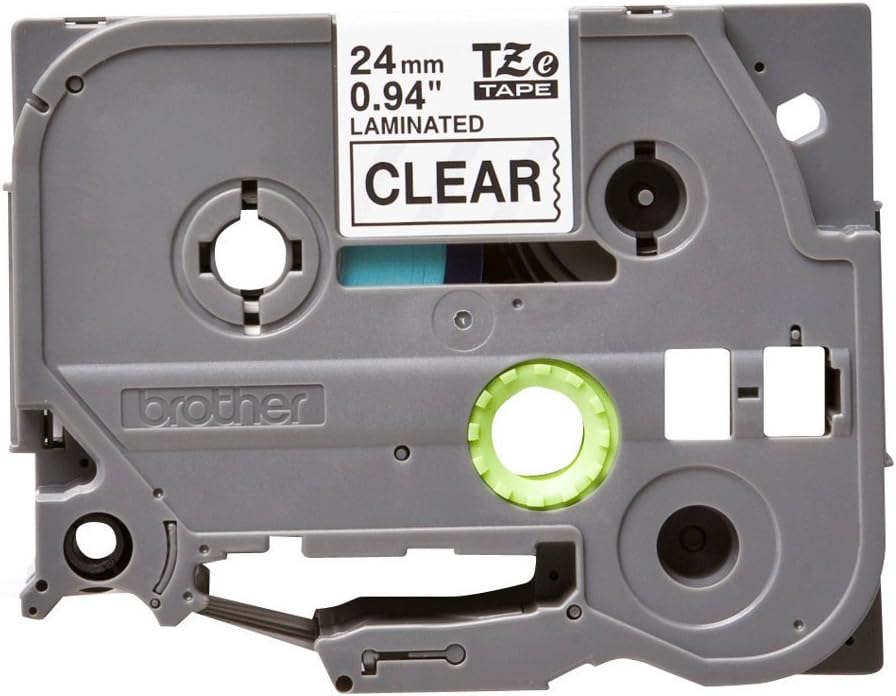 Brother TZE151 Original P-touch Schriftband TZe-151 24 mm, schwarz auf transparent (kompatibel,u.a.