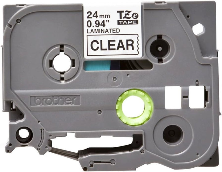 Brother TZE151 Original P-touch Schriftband TZe-151 24 mm, schwarz auf transparent (kompatibel,u.a.
