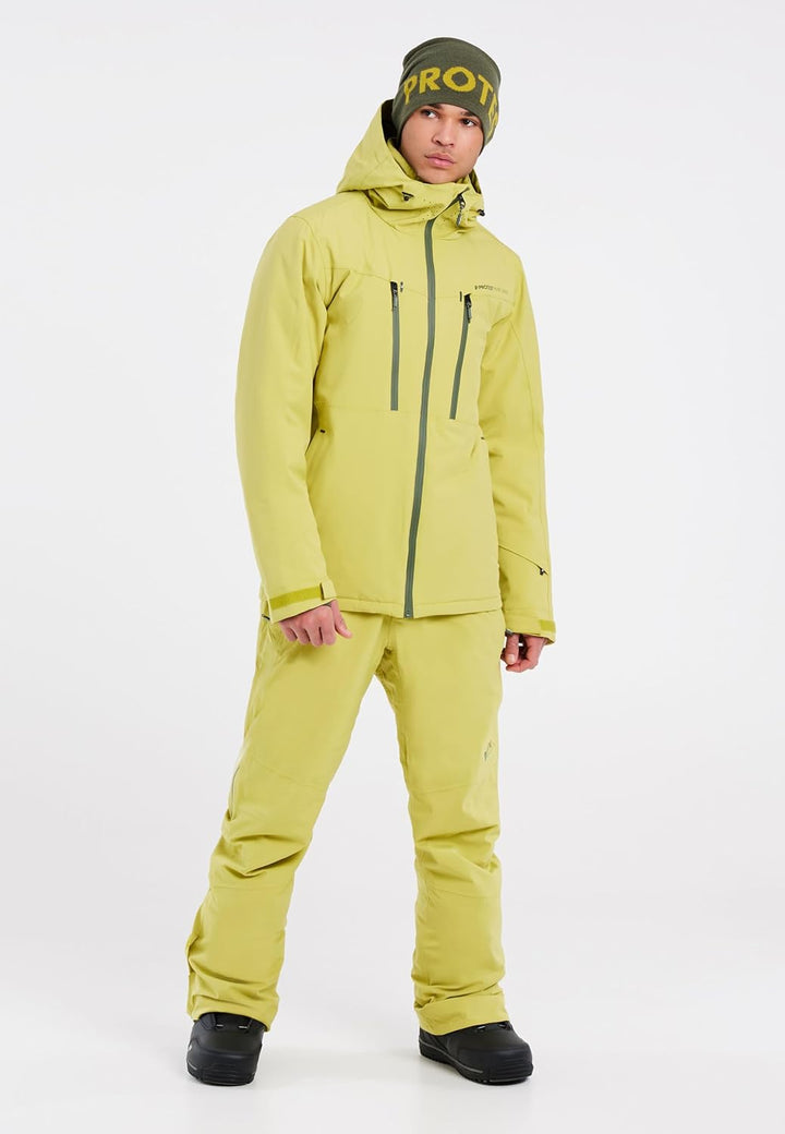 Protest Herren Ski- Und Snowboardjacke PRTTIMO 23 M Spiltpea green, M Spiltpea green