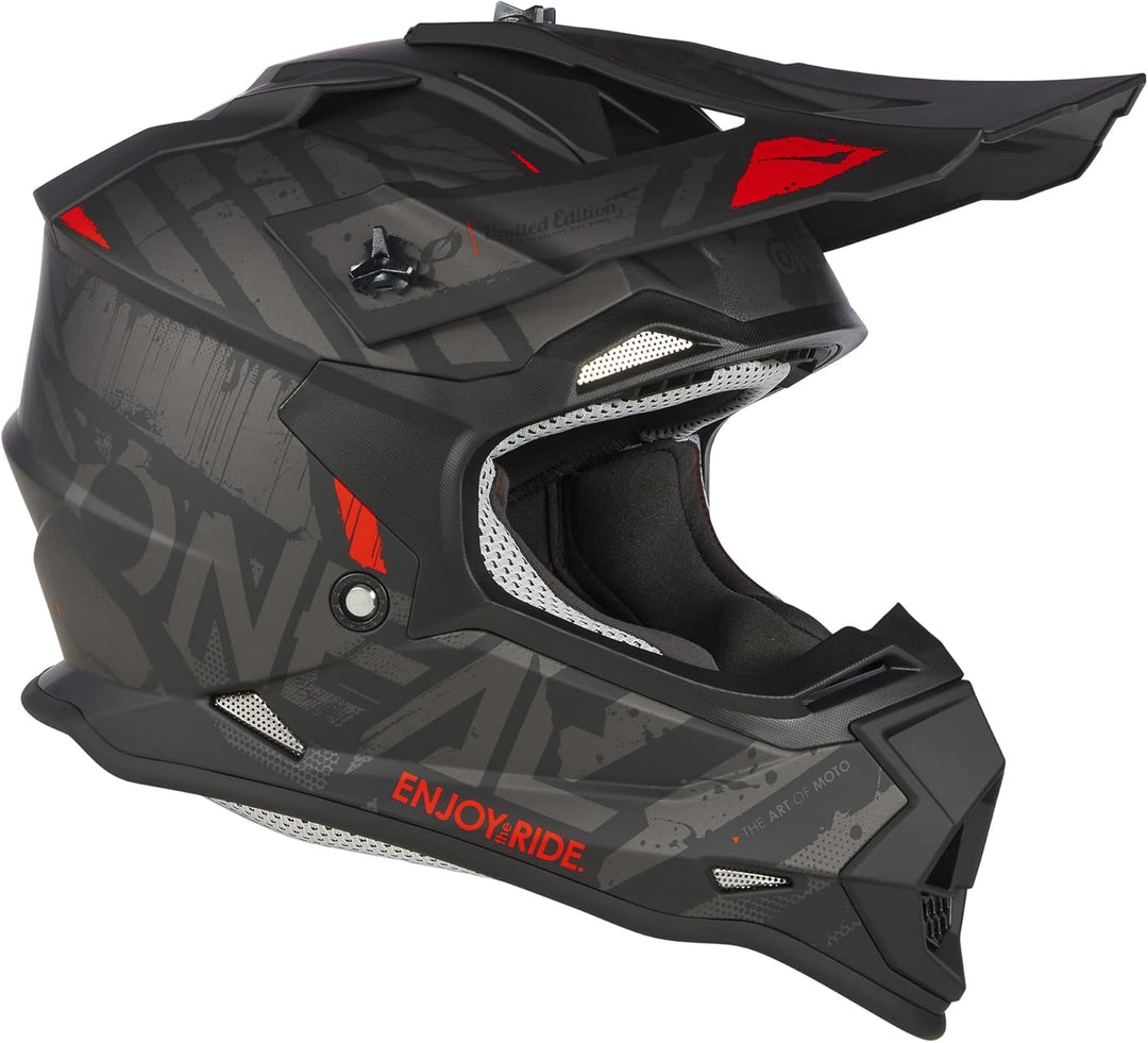 O'NEAL | Motocross-Helm | MX Enduro | ABS-Schale, Lüftungsöffnungen für optimale Kühlung | 2SRS Helm
