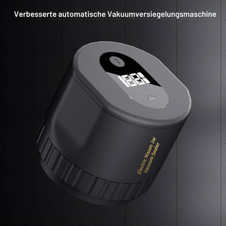 Automatischer Einmachglas-Vakuumierer, Auslaufsicherer Elektrischer Versiegeler mit Starker Saugkraf