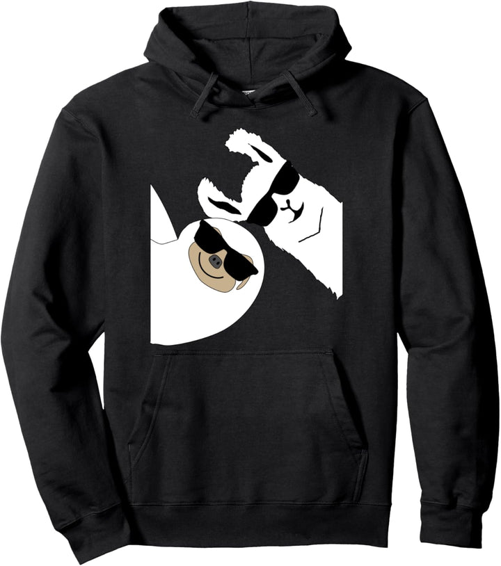 Lustiges Lama Alpaka Faultier Sloth Pullover Hoodie