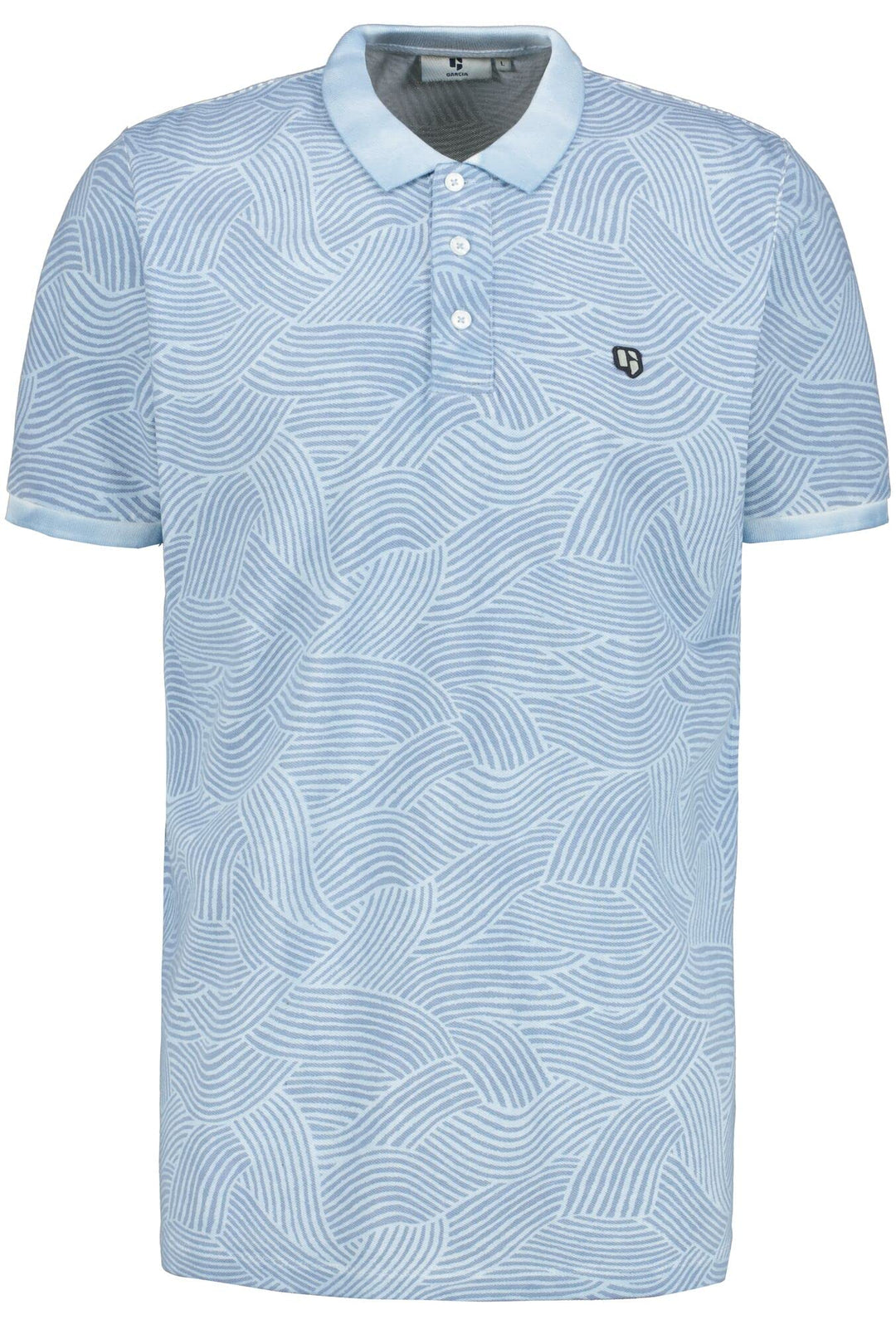 GARCIA Herren Polo, Dusty Blue