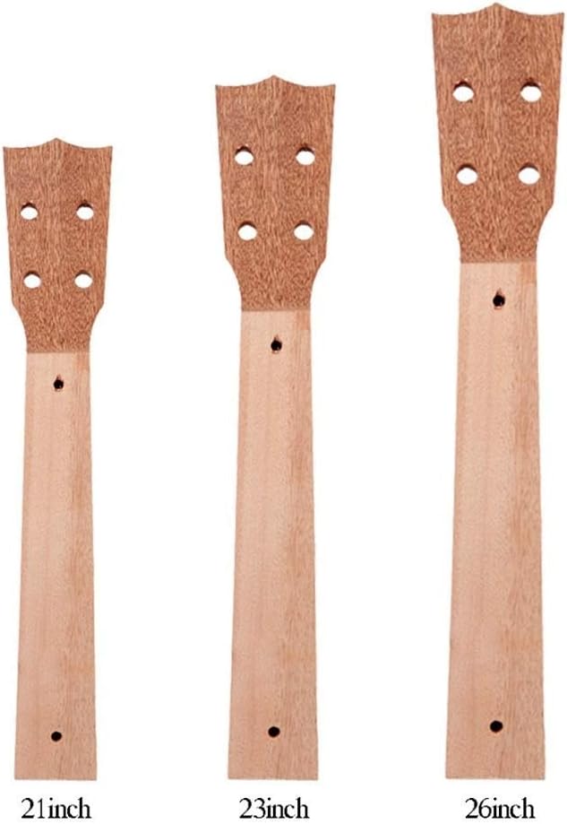 zalati Ukulele Hals + Griffbrett Palisander für Musikwerkzeuge - 66 cm 26 Zoll rose gold, 26 Zoll ro