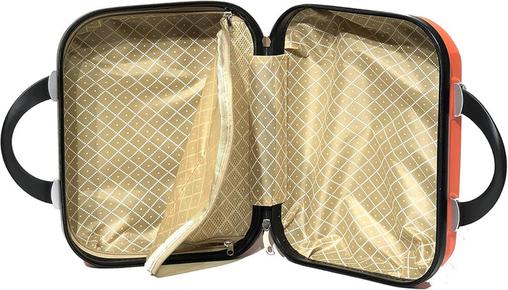 Kabinenkoffer, mittelgross, mit oder ohne Vanity, französische Marke, Orange (5806), Vanity 15 Pouce