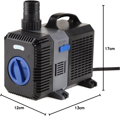CHM GmbH® Eco Teichpumpe 30 Watt Bachlaufpumpe Filterpumpe 4500 L/h Pumpe Aquarium