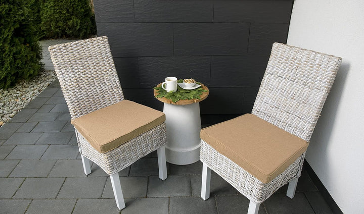 sunnypillow 4er Set Stuhlkissen 40 x 45 x 5cm | Polsterauflage Auflage für Stühle/Rattanstühle | Stu
