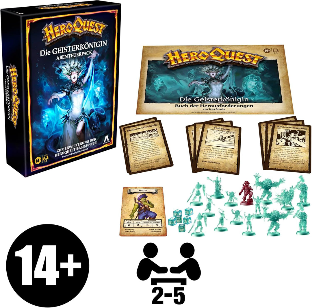 HeroQuest Die Geisterkönigin Abenteuerpack, HeroQuest Basisspiel erforderlich, White Single, Single