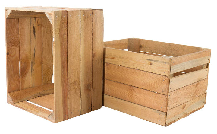 Vintage-Möbel24 Gebrauchte Obstkisten Weinkisten massive Holzkisten Naturbelassen/ Regal (4,8), 2