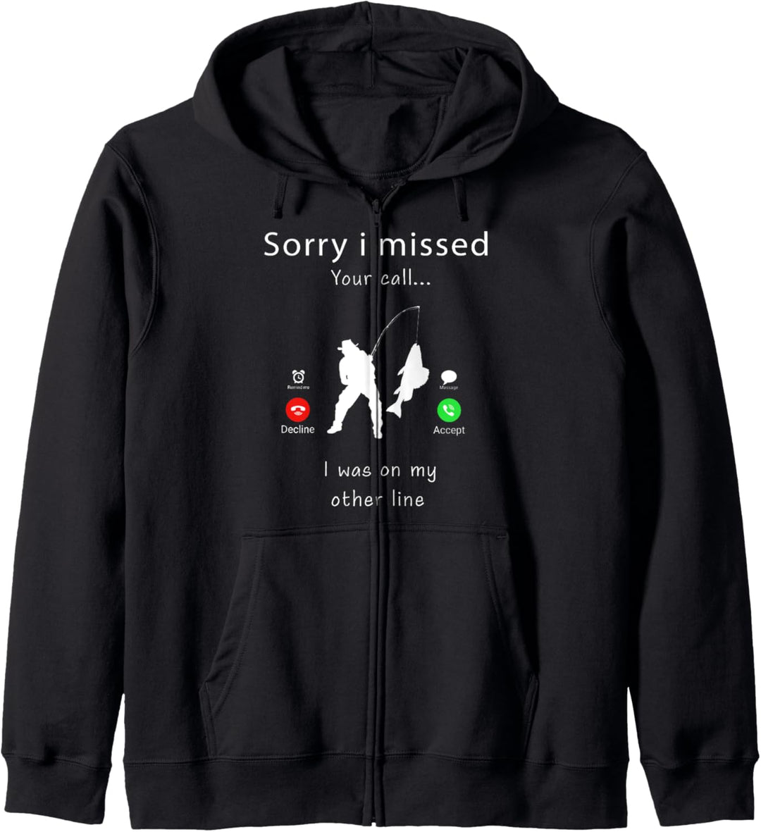 Ich habe Ihren Anruf verpasst Kapuzenjacke