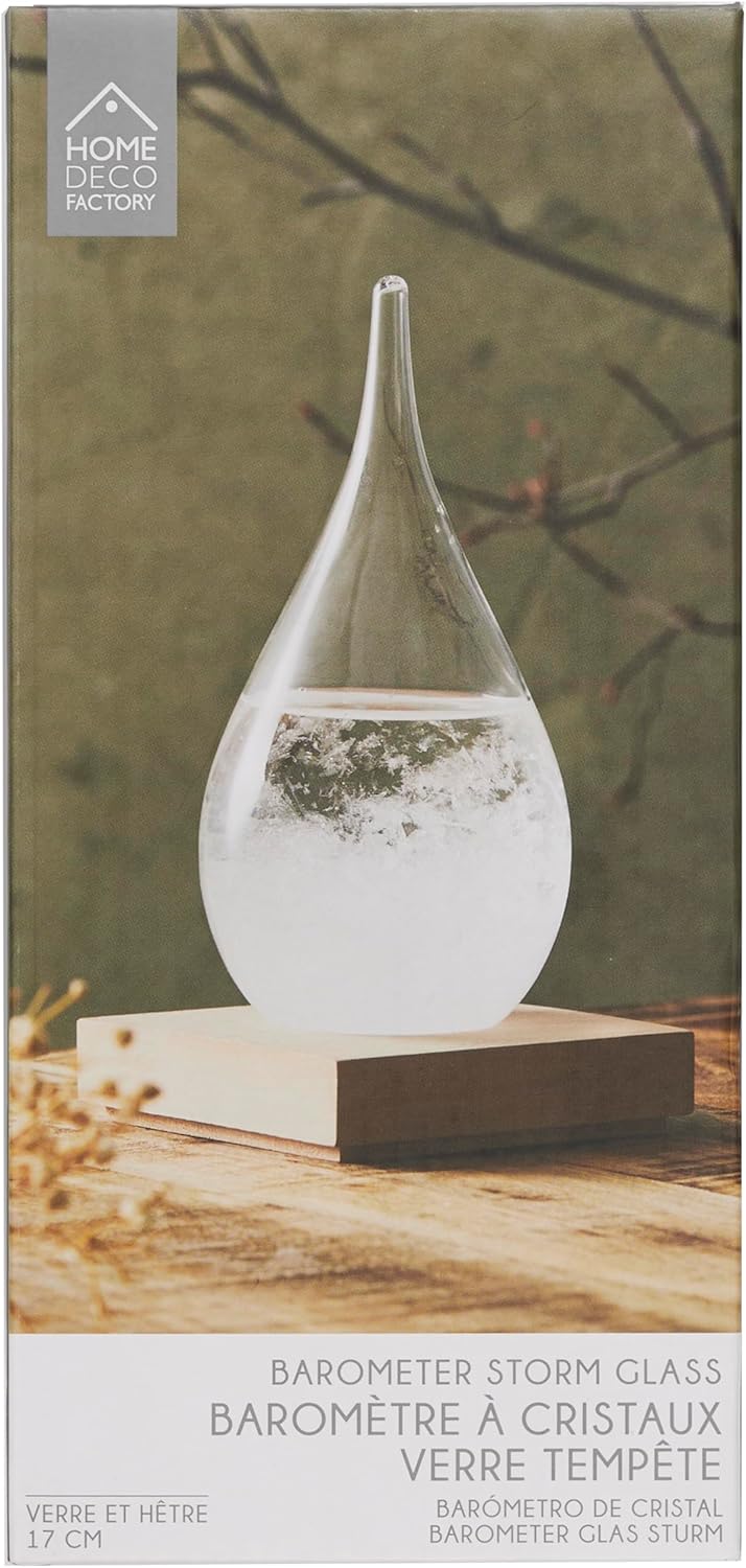 HOME DECO FACTORY, HD0384, Tempest Glass H17 cm - Elegant and Functional Decorative Object, original