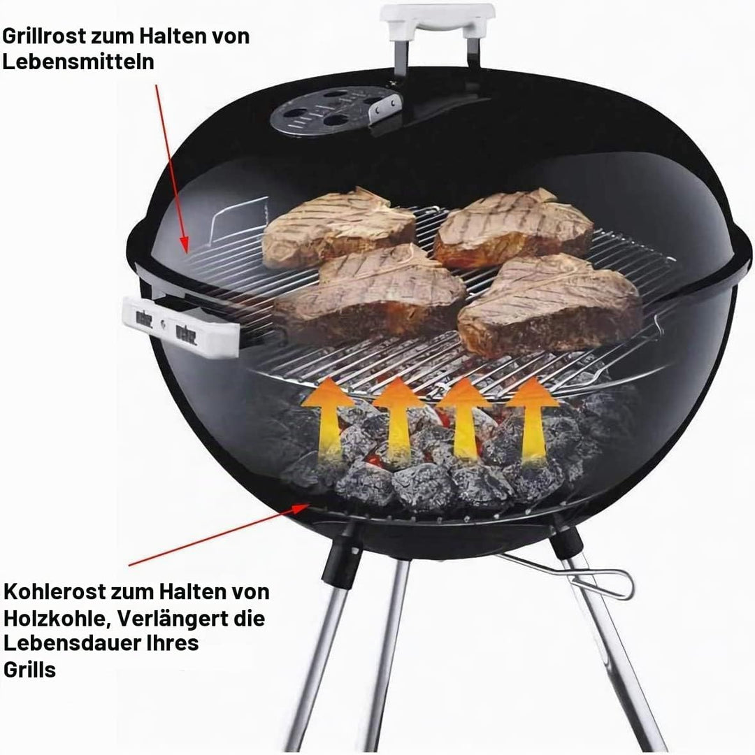 Denmay 7431 34,3 cm Durchmesser Runder Grillrost für 37 cm Dia Weber One-Touch, Bar-B-Wasserkocher,