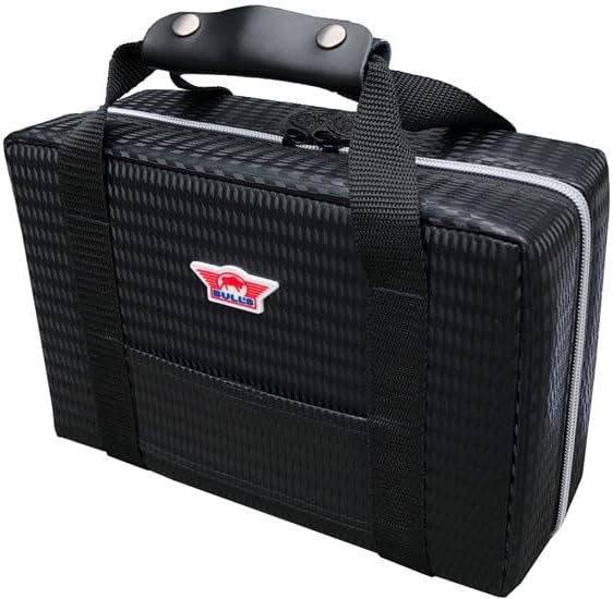 BULL'S Ubertas XL Hülle | Schwarz Carbon | Hochwertige Schutzhülle für ultimative Langlebigkeit