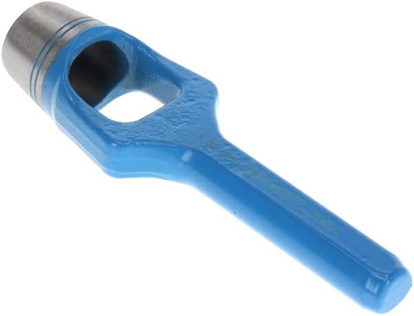 GEDORE Henkellocheisen für weiche Materialen, Ø 32 mm, Gummi Leder Dichtungen Stoff, rund, 190 mm la