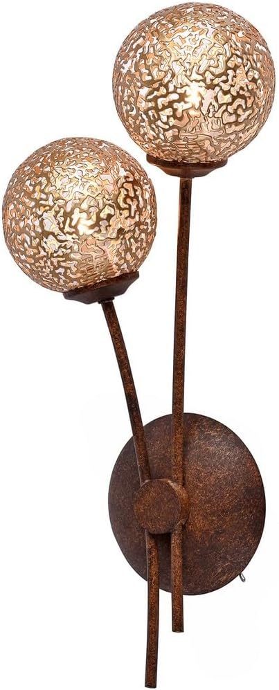 Paul Neuhaus 9032-48, Wandleuchte, Aluminium, Rost, 17 x 18 x 19 cm