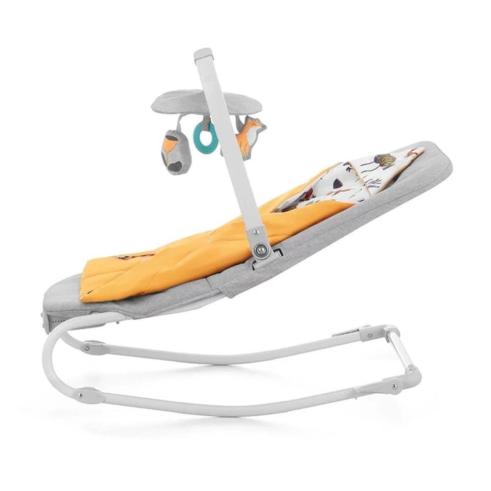 Kinderkraft FELIO2 Babywippe elektrisch ab geburt, Babyschaukel mit Spielbogen baby, 3 Spielzeugen,