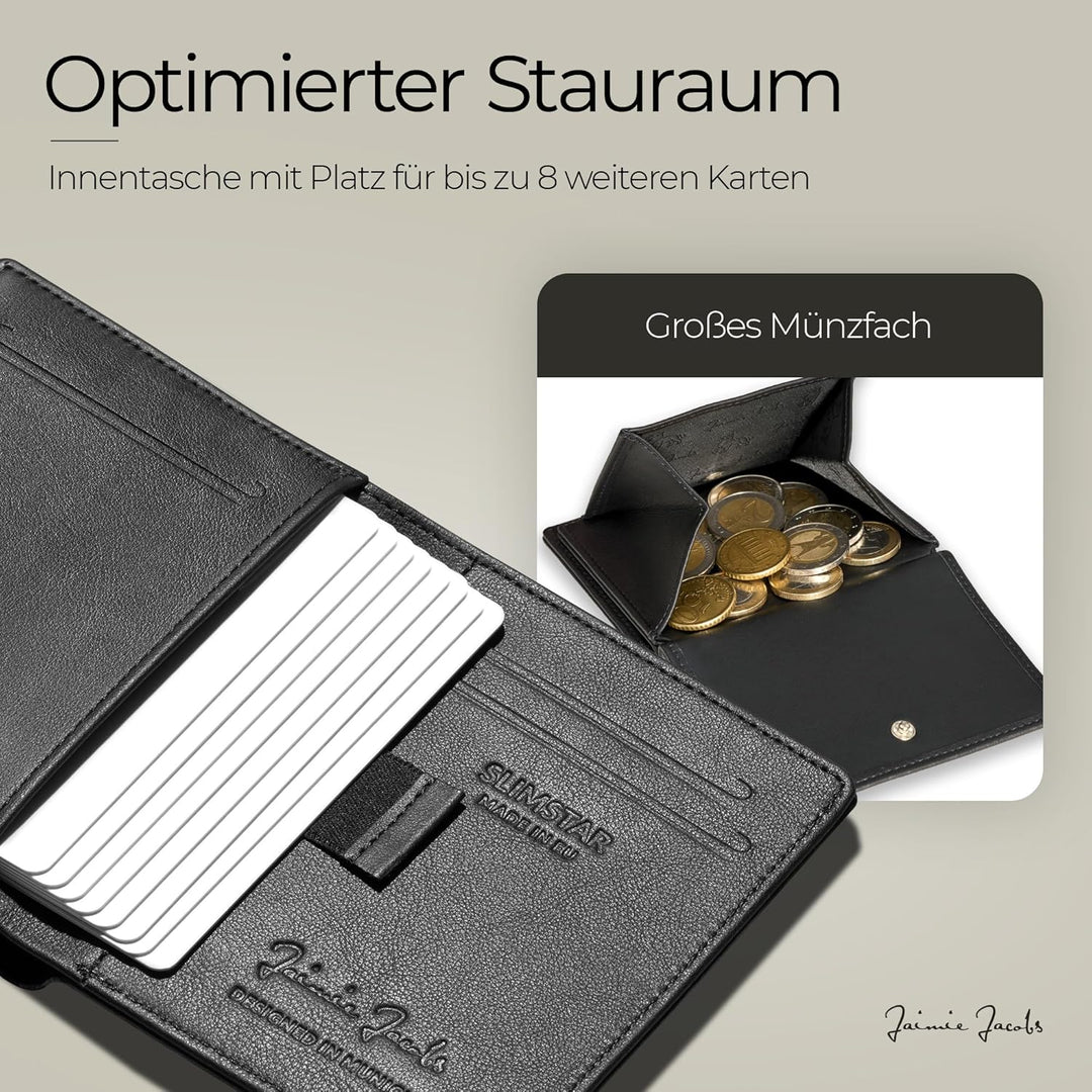 Jaimie Jacobs Slimstar FC Bayern München Edition dünner Geldbeutel mit grossem Münzfach