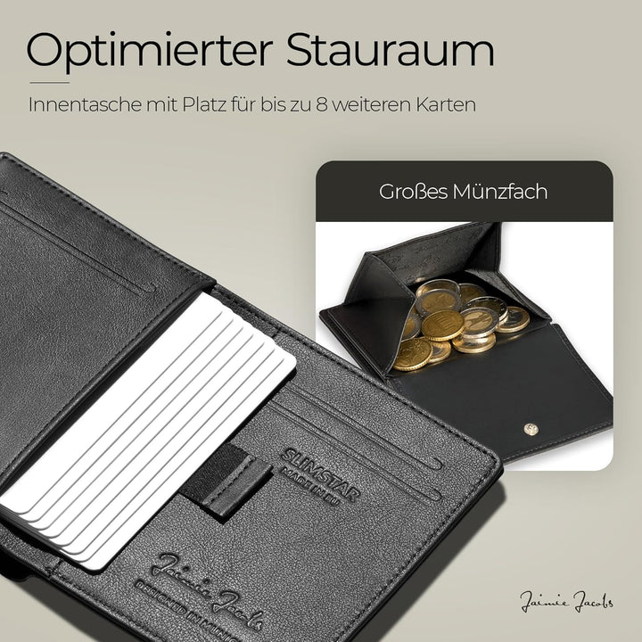 Jaimie Jacobs Slimstar FC Bayern München Edition dünner Geldbeutel mit grossem Münzfach