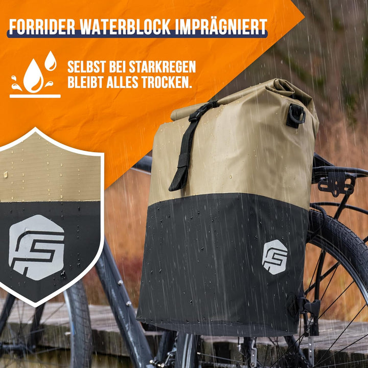 forrider fahrradtasche 3 in 1 Forrider 3in1 Fahrradtasche für Gepäckträger mit Rucksack Wasserdicht – techstudio.ch