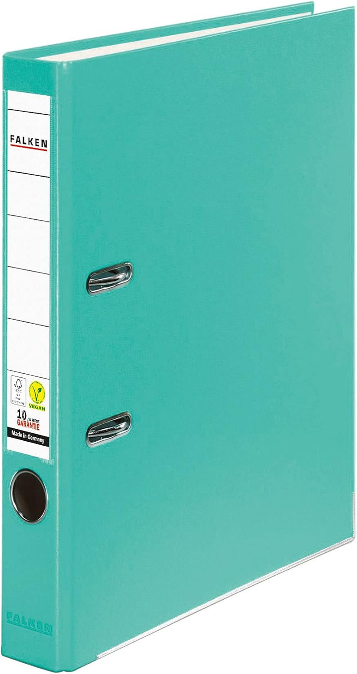 Original Falken 5er Pack PP-Color Kunststoff-Ordner. Made in Germany. 5 cm schmal DIN A4 Pastell-Far
