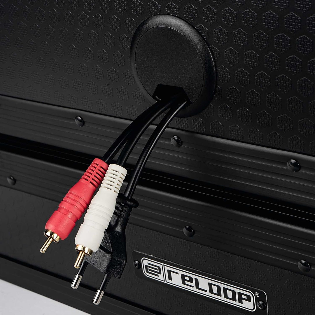 Reloop Premium Turntable Case - Plattenspieler Case mit Butterfly-Verschlüsse, robuste Konstruktion,