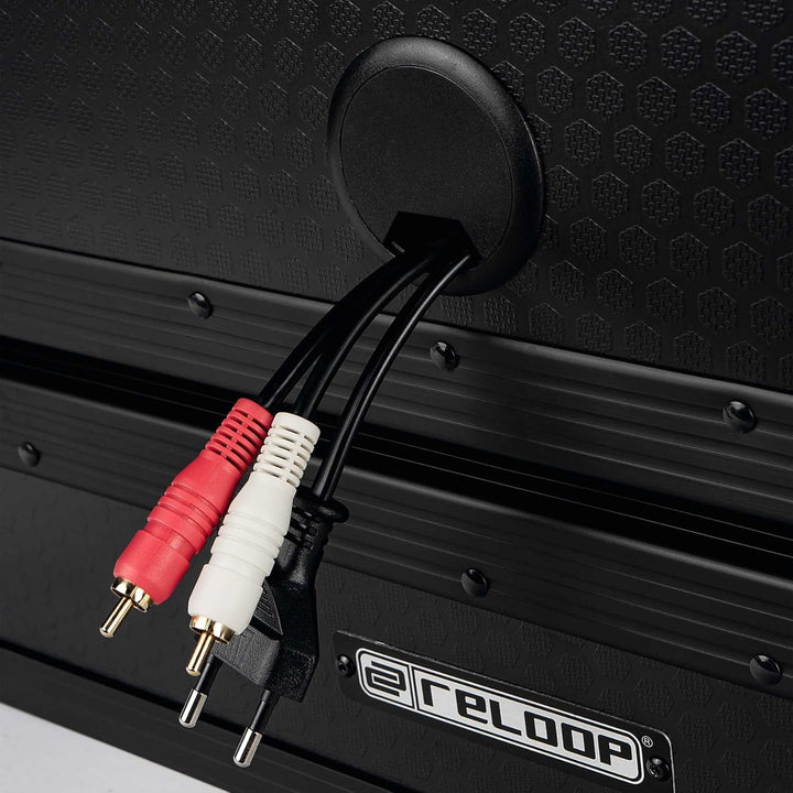 Reloop Premium Turntable Case - Plattenspieler Case mit Butterfly-Verschlüsse, robuste Konstruktion,