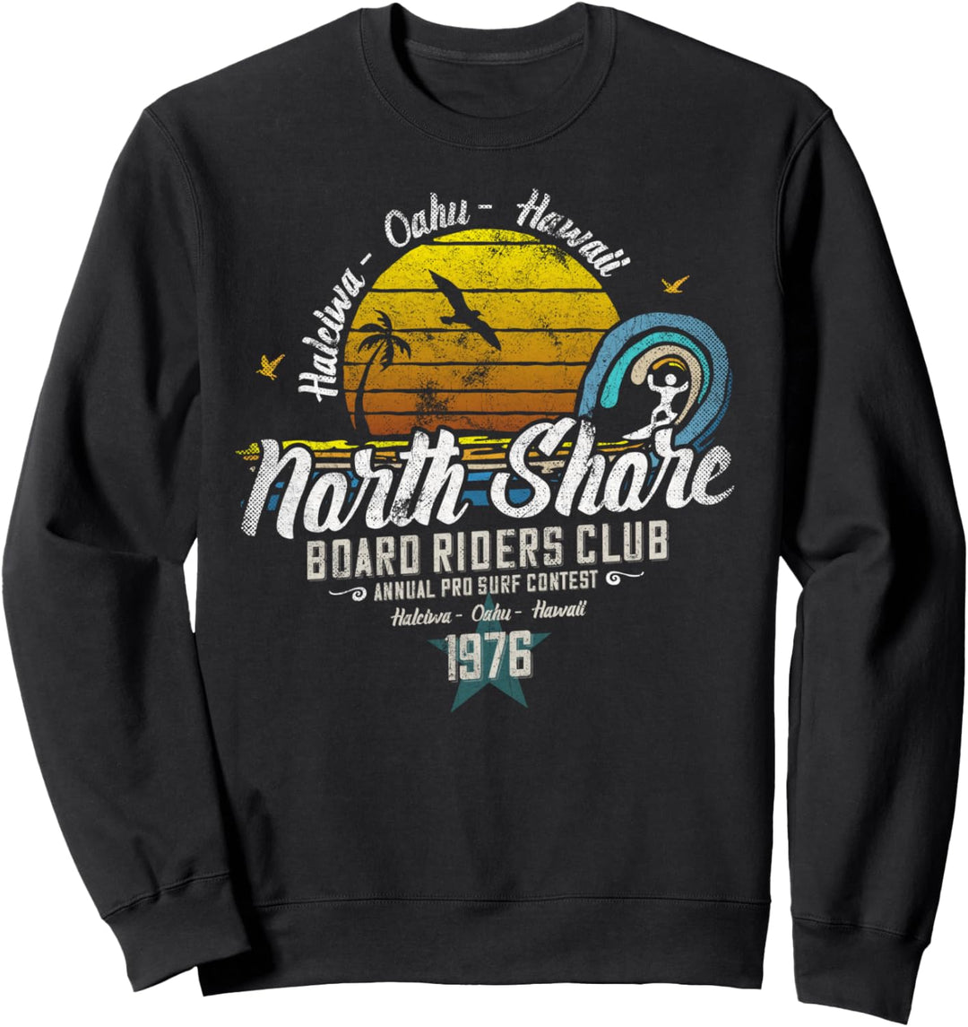 Weinlese North Shore Board Riders Surfing Club, Oahu, Hawaii Sweatshirt