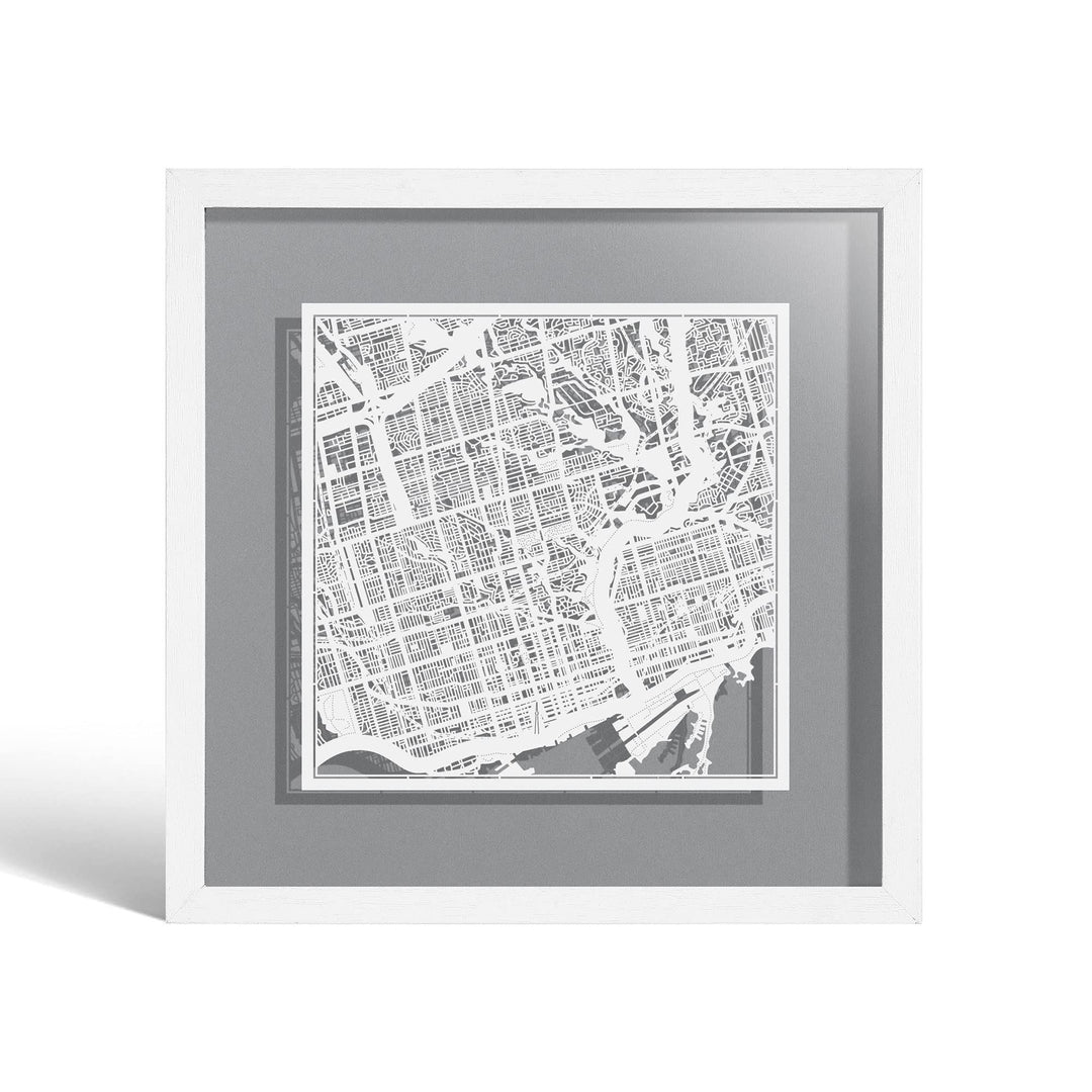 O3 DESIGN STUDIO - Marco de Papel para mapas, 22,8 x 22,8 cm, en Caja de Regalo, Fondo, autocambiant