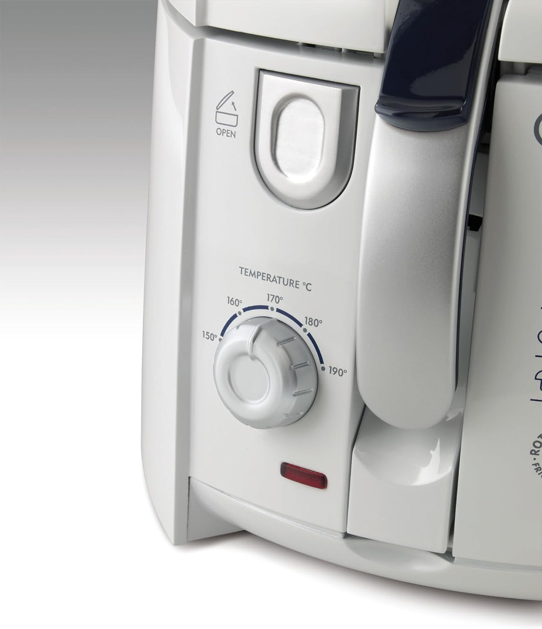 De'Longhi F28211.W1 RotoFry Fritteuse, 1800 W, 1,2 Liter, Edelstahl,