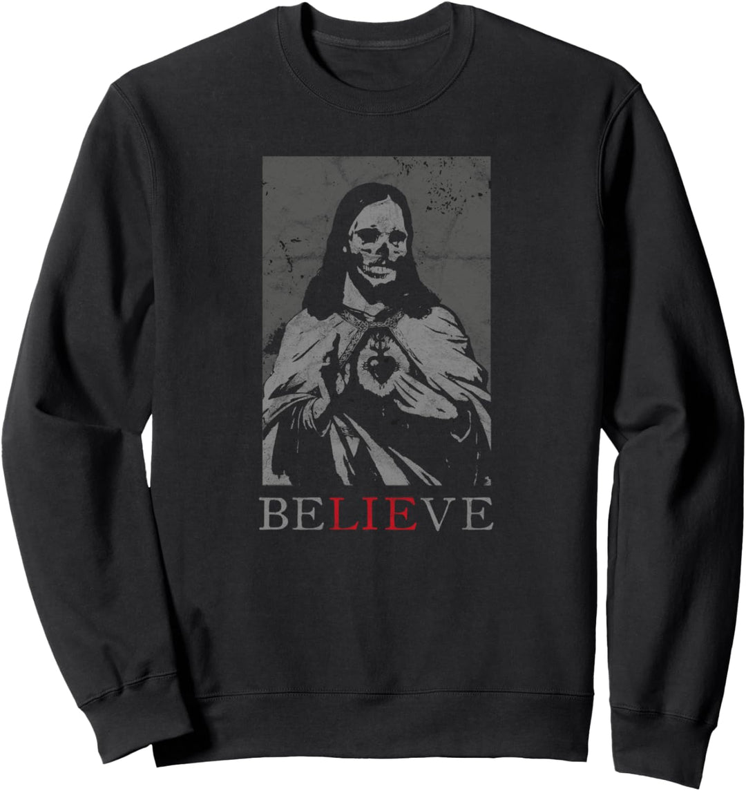 Occult Satan Jesus Lie Antichrist Atheist Hell Devil Gothic Sweatshirt