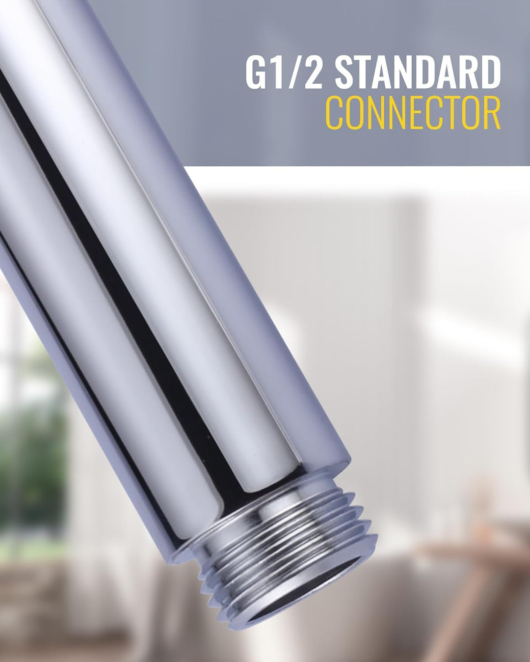 Handbrause für Badezimmer, Moderne Duschkopf aus Kupfer G1/2 Duschbrause, Wassersparend Rund Hand Br