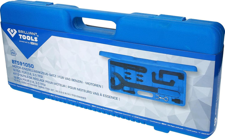 KS Tools BRILLIANT TOOLS Motor-Einstellwerkzeug-Satz für VAG 2.8, 3.0 FSI [Powered by ]
