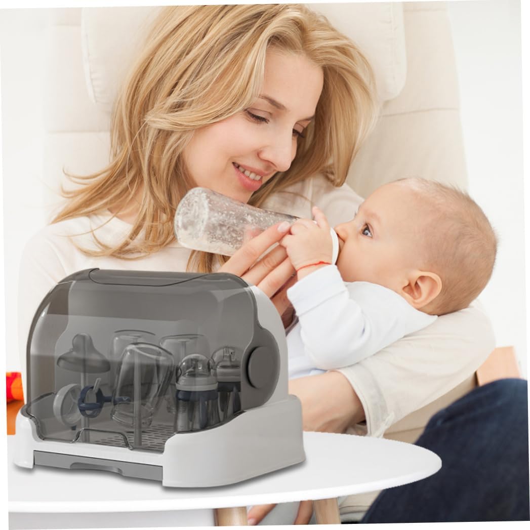 Babyflaschen Organizer, 15,7 -Zoll -Staubdicht von Babyflaschen Aufbewahrungsbox mit Deckel und abne