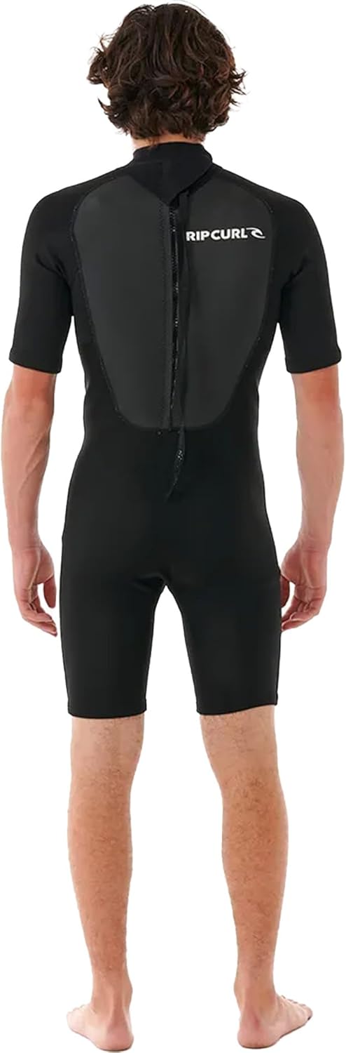 Rip Curl Mens Omega 2mm Back Zip Shorty Wetsuit 11LMSP - Black, S