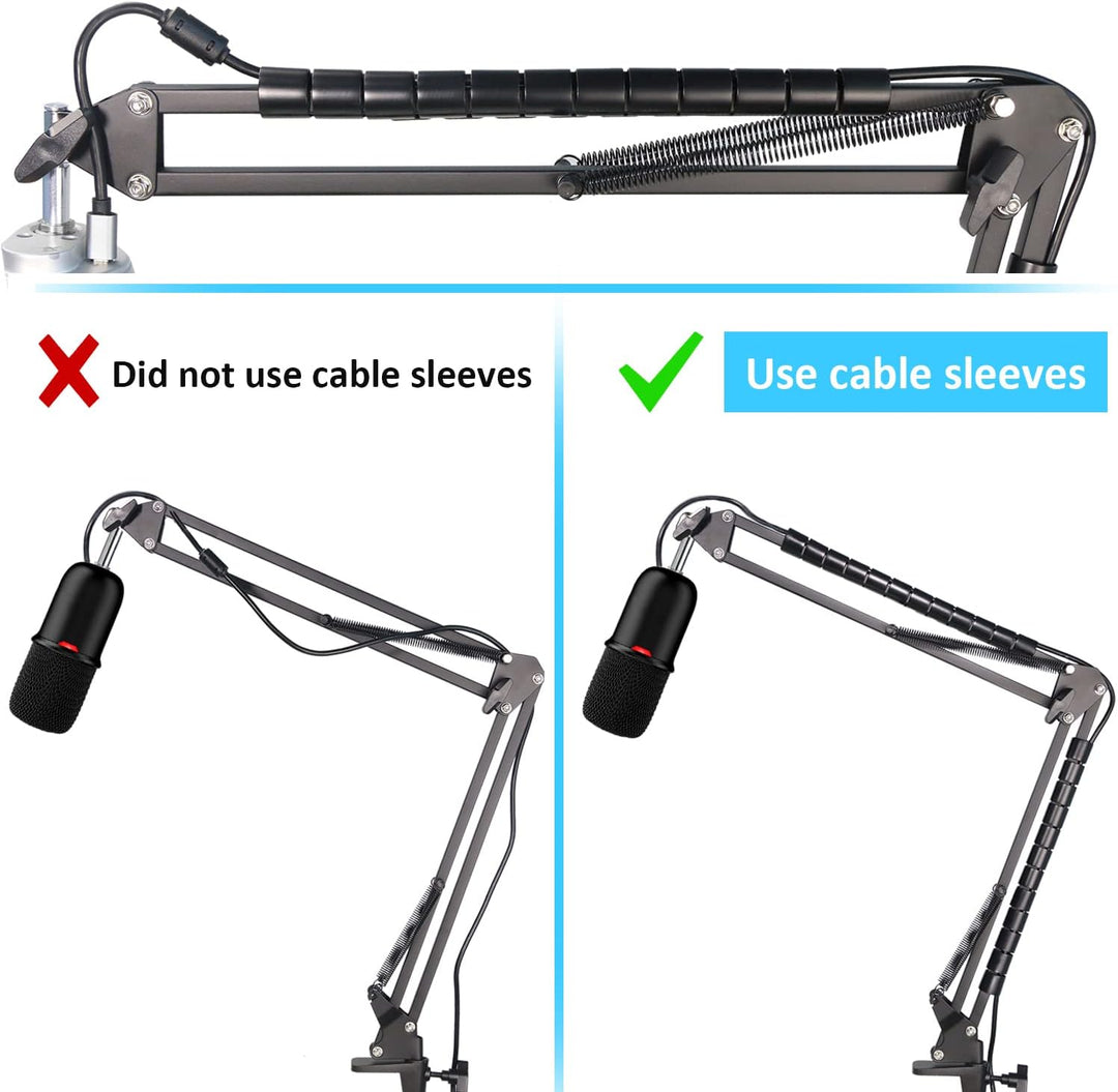 HyperX SoloCast Mikrofon Arm - Mikrofon Halter mit Kabelbinder Montage für HyperX SoloCast Kondensat