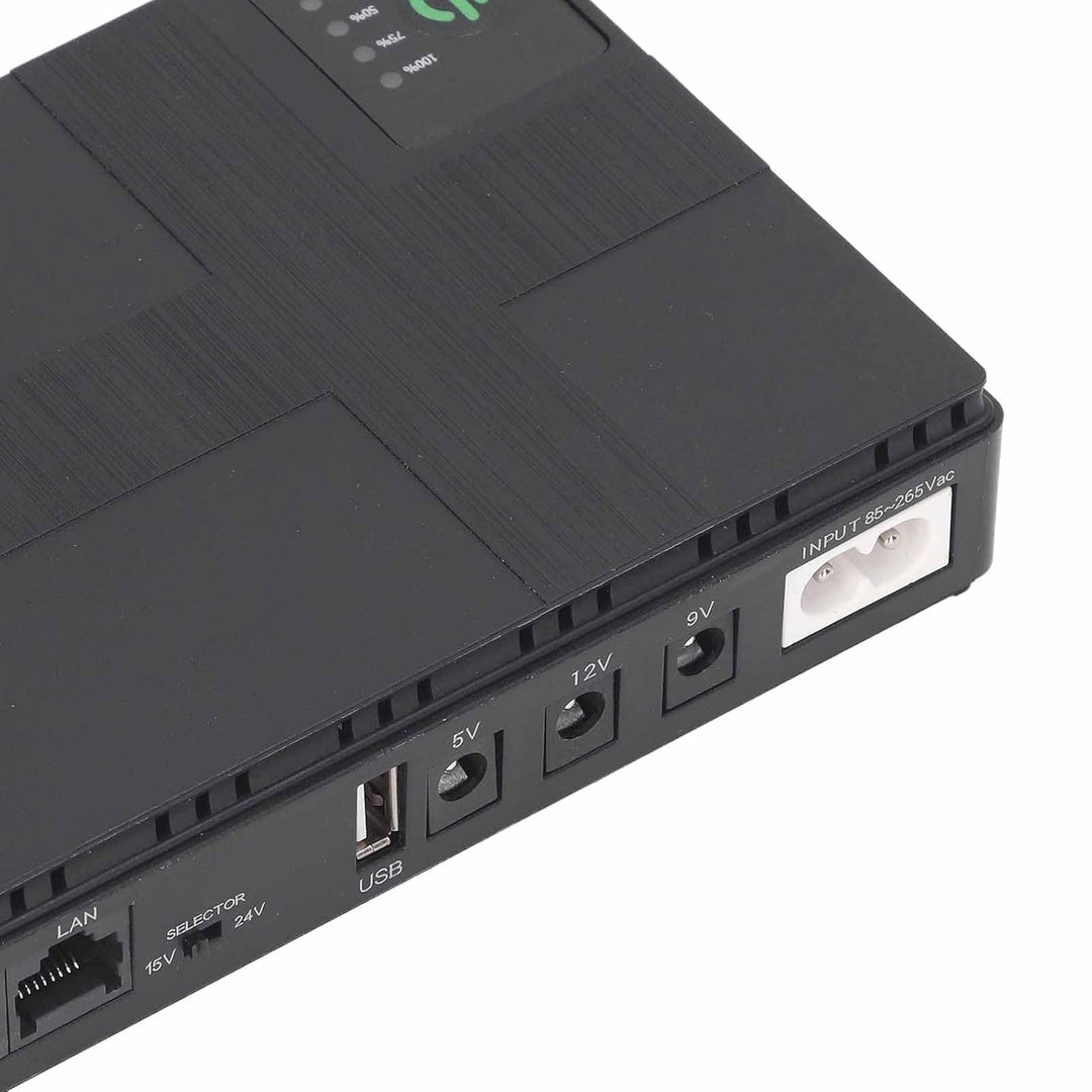 10400 MAh Mini-USV-Batterie-Backup, 5 V 9 V 12 V 2 A POE Unterbrechungsfreie Stromversorgung, Kompak