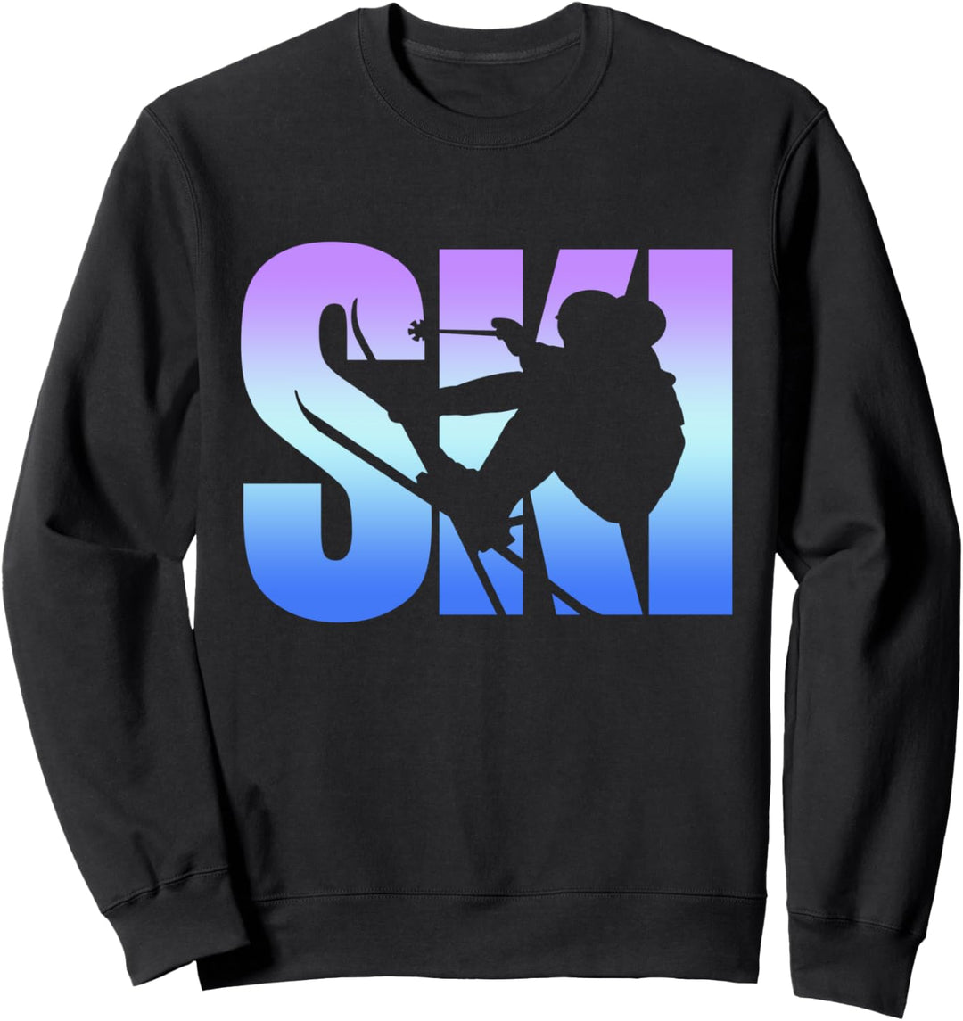 Ski, Skifahren, Skifahrer, Herren, Damen, Kinder, Jungen, Mädchen, Wintersport. Sweatshirt