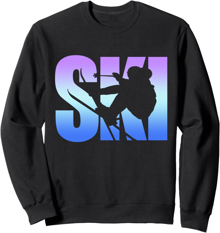 Ski, Skifahren, Skifahrer, Herren, Damen, Kinder, Jungen, Mädchen, Wintersport. Sweatshirt