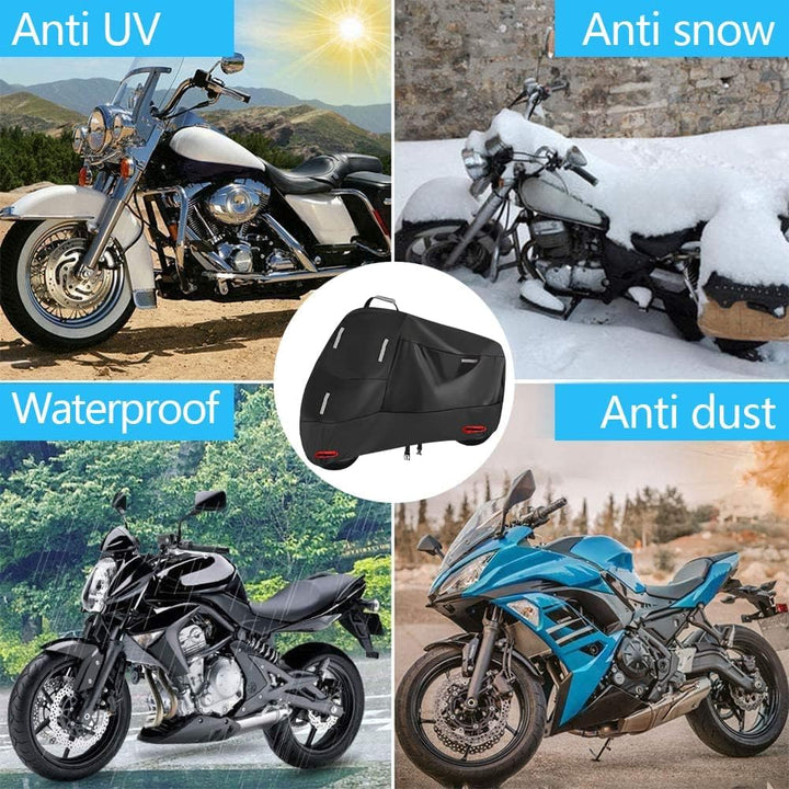 Motorrad Abdeckplane Wasserdicht 300D Motorradabdeckung Outdoor Roller Plane Wasserdicht Moped Garag